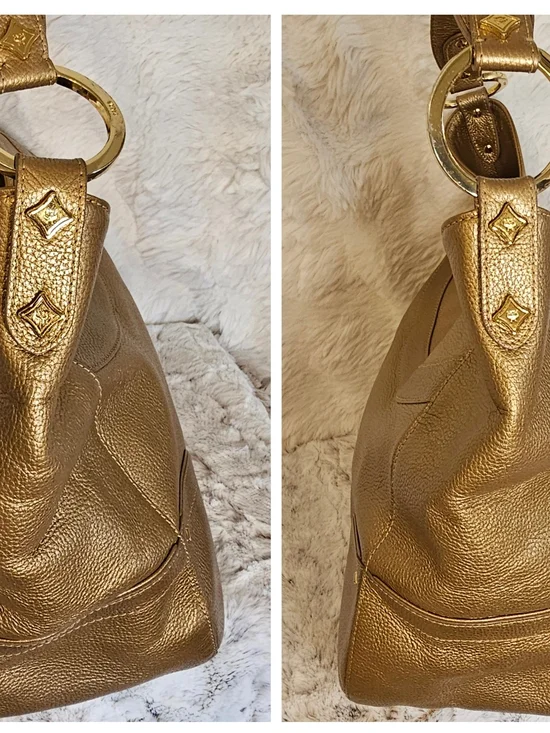 MCM Metallic Bronze Leather Hobo Bag - Women - Picture 16 of 16